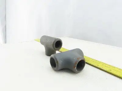 1" Butt Weld Seamless Pipe Fitting TEE Thick Wall Lot Of 2