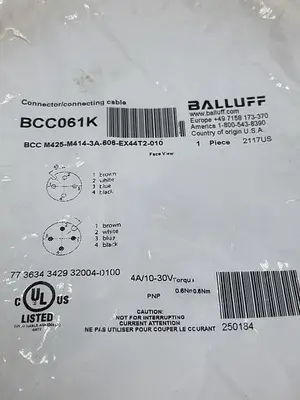 New | in-Stock BALLUFF BALLUFF BCC061K Cable & Wire | ND Industrial Surplus #1214161