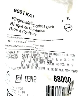 NEW LOT OF 4 SQUARE D 9001-KA1 CONTACT BLOCK 9001KA1 SERIES K