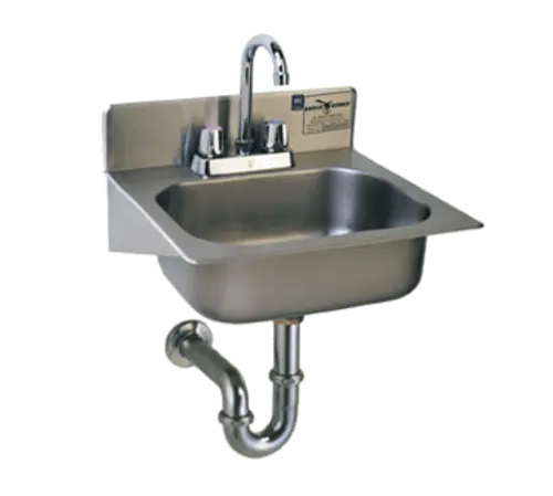 Eagle Group HSAE-10-FA Wall Mount Commercial Hand Sink w/ 14"L x 10"W x 5"D Bowl, Gooseneck Faucet