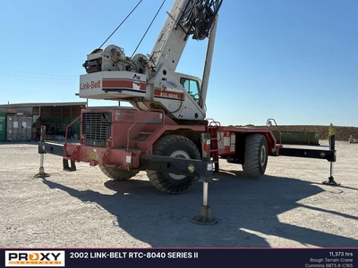 Used 2002 LINK-BELT RTC-8040 SERIES II Rough Terrain Cranes Texas US | Proxy Equipment #1438826