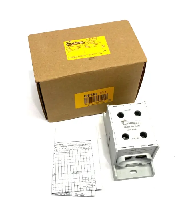 Used COOPER BUSSMANN POWER DISTRIBUTION BLOCK 620A 600V Terminal Blocks | Maverick Industrial Sales #1104546