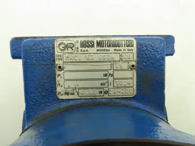 Rossi MRCI 63 UO3A Worm Gearbox 10.4:1 Reducer 4.5kw 135rpm Hollow Shaft IEC 90