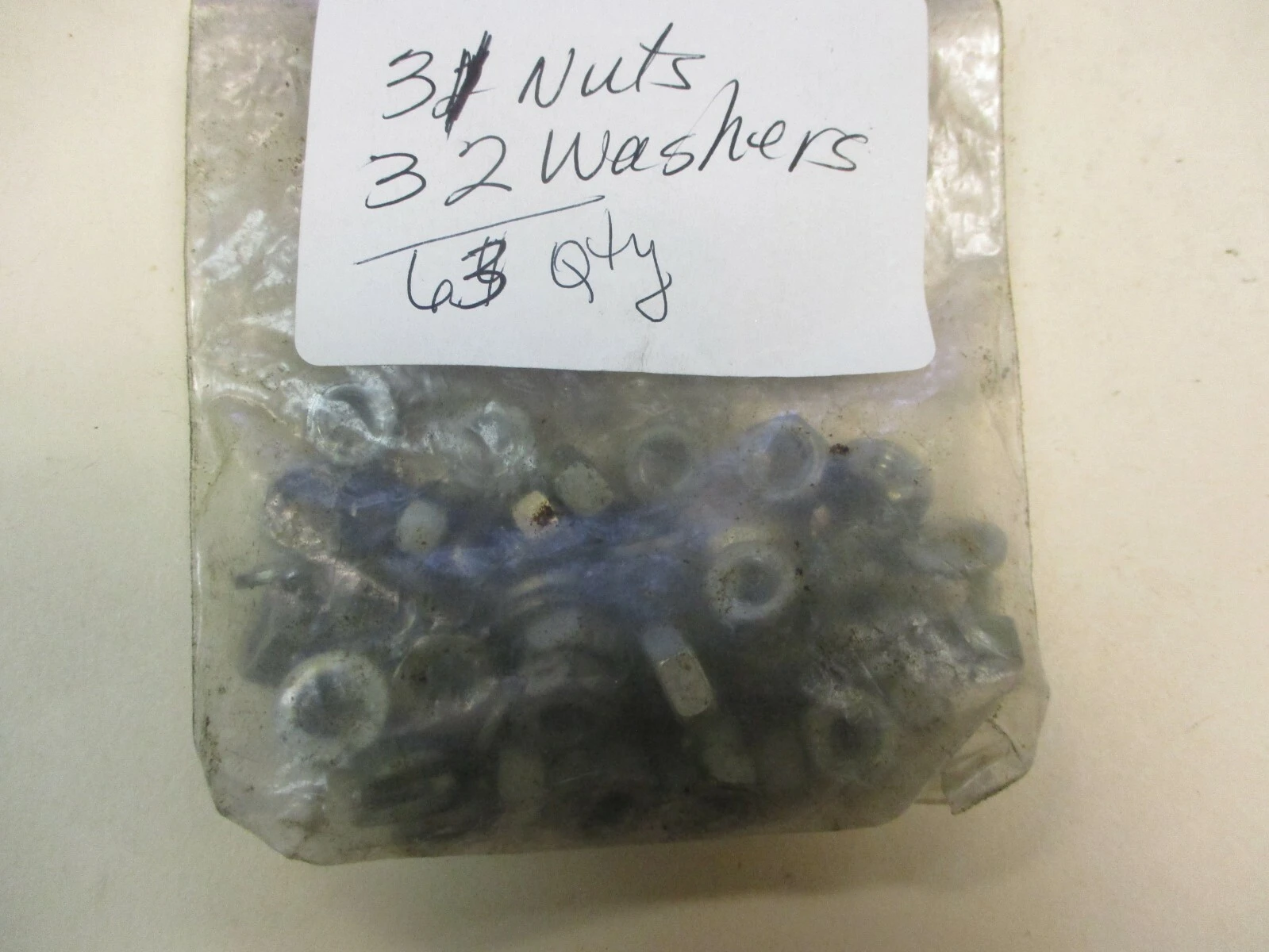 Unused Nuts and Washers (QTY 63)