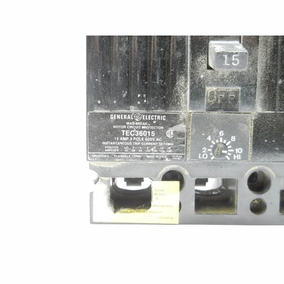 General Electric 3 Pole 15 Amp Breaker