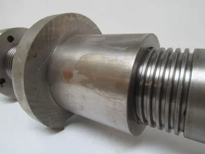 E55358 E55360 E42124 A9748 Ball Screw 57mm Dia 5mm Pitch 150mm Travel 22" OAL RH