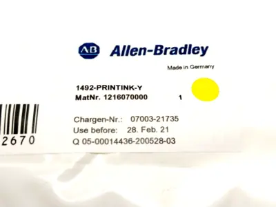 USED ALLEN BRADLEY 1492-PRINTINK-Y