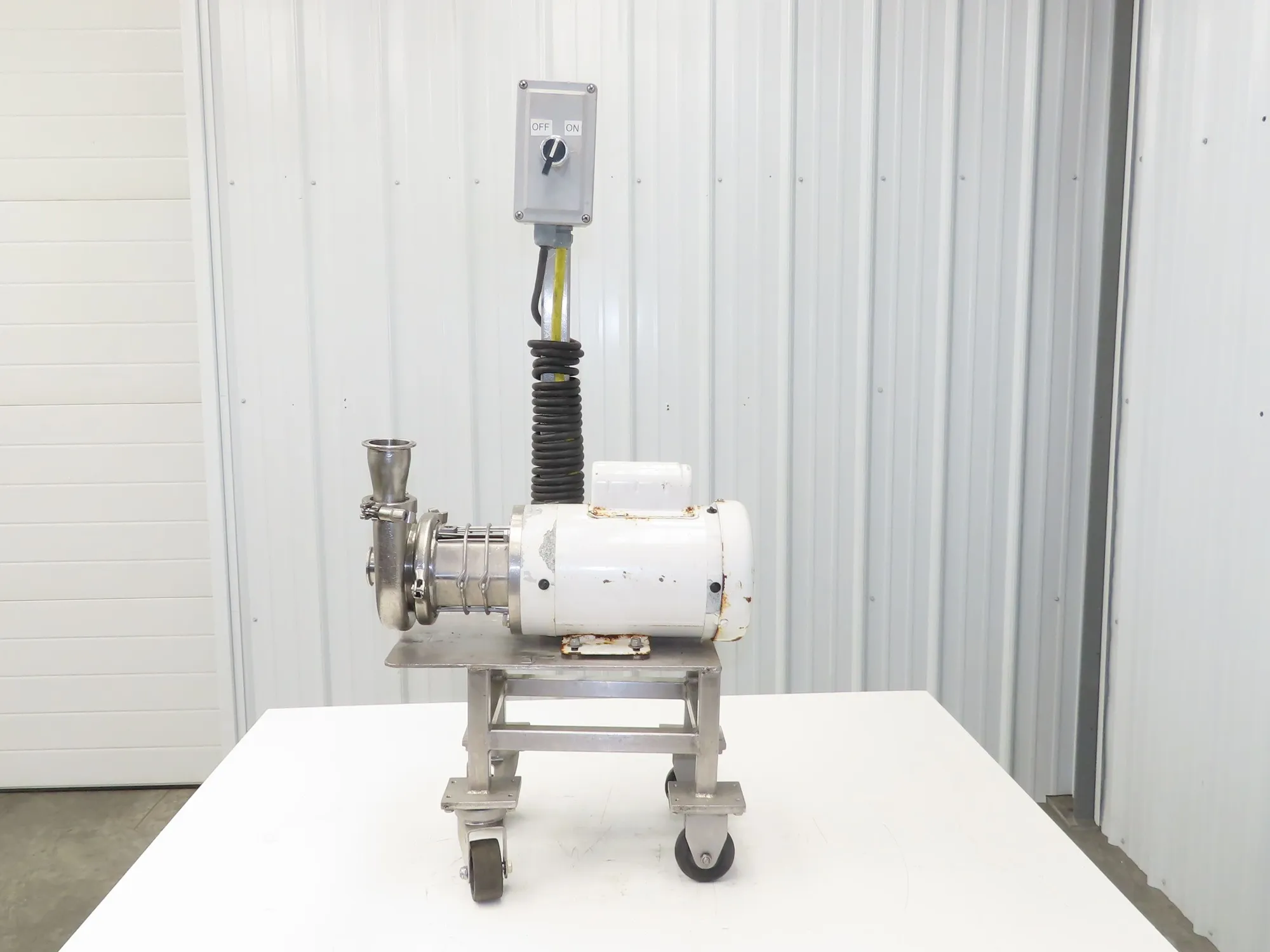 SPX Waukesha C114 Stainless Sanitary Centrifugal Pump 1.5x1.5" 1Hp 115/230V 1PH