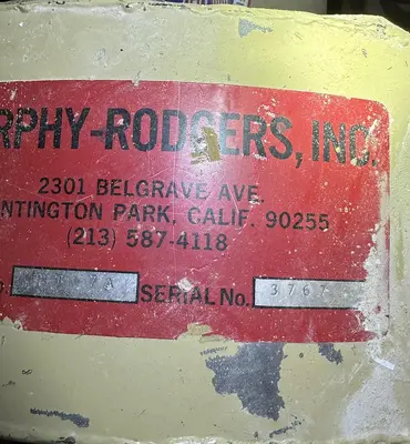 USED MURPHY RODGERS MRT-7A