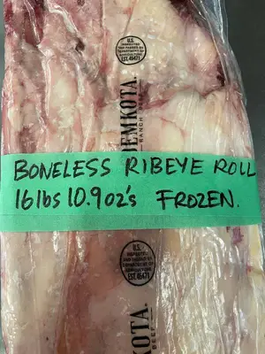 Demkota Ranch Beef Boneless Ribeye Roll - 16 lbs 10.92 oz Frozen