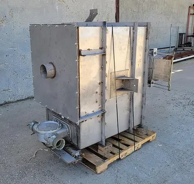 Hopper, 50 CF, S/st, 51" x 30" x 72", Cone Bottom, B #S744199