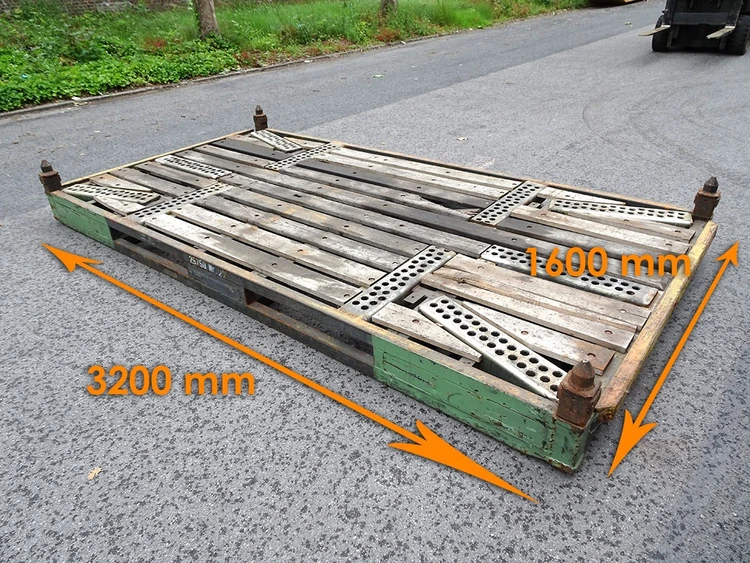 Used STEEL PALLETS 3200 X 1600 X 200 MM Blowers BE | Apt International N.V #362712
