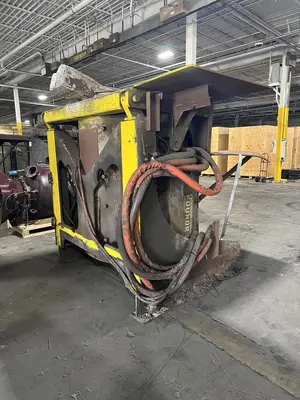 USED INDUCTOTHERM 1 1/2 TON CAPACITY STEEL SHELL FURNACES (2)