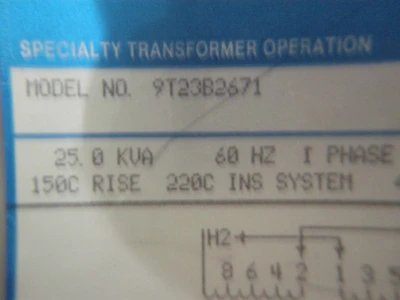 USED GENERAL ELECTRIC 9T23B2671