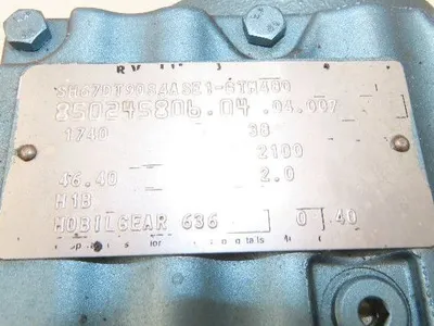 Sew Eurodrive SH67DT90S4ASE1-6TM480 Gearmotor 46.4 Reducer 38rpm 1.5Hp 266/460V