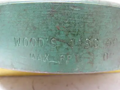 TB Woods 11SC50 Shaft Coupling Cast Iron 2-7/8" Bore 8-5/8" Dia 3600 RPM Max