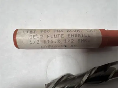BRUBAKER USA 1/2" End Mill HSS 2 Flutes
