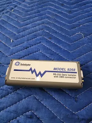 TELEBYTE 9268 RS-232 OPTO ISOLATOR & DB9 CONNECTOR