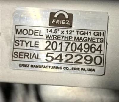 Used ERIEZ _UNKNOWN_ Magnetic Separators Connecticut US | DMC Industries #1281931