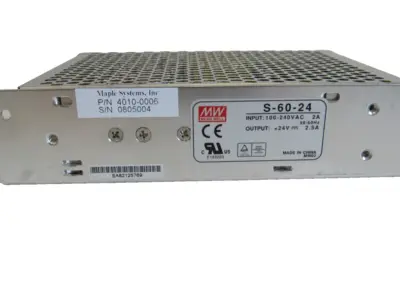 NEW MAPLE SYSTEMS 4010-0006 POWER SUPPLY 24VDC 2.5A 40100006