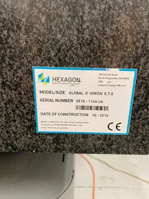 2019 HEXAGON GLOBAL S GREEN 5.7.5 Coordinate Measuring Machines | Machnet (9)