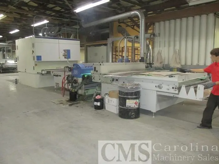 Used 2004 HYMMEN 1600 MM ROLL COAT LINE WITH SCMI SANDER Woodworking Complete Operations North Carolina US | CAROLINA MACHINERY SALES #422152