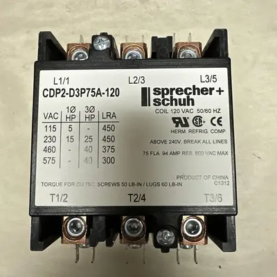 New | in-Stock SPRECHER+SCHUH CDP2-D3P75A-120 Miscellaneous Equipment (Electrical & Power) | Surplus Asset Holdings #1202111