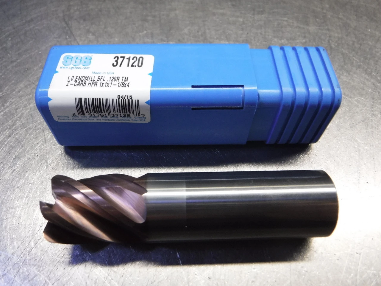 SGS 1" 5 Flute Carbide Endmill 1" Shank 37120 (LOC2125B)