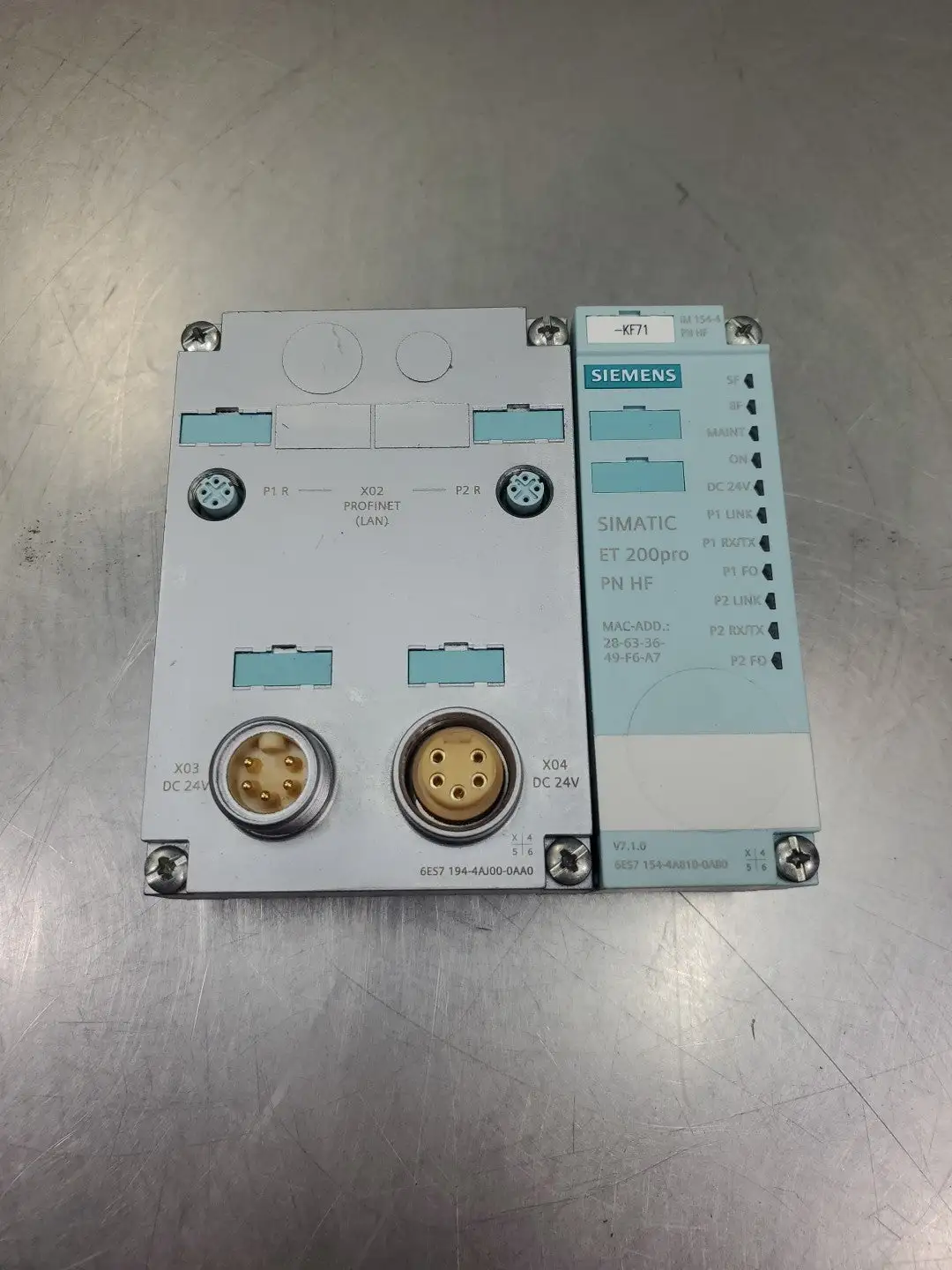 USED Siemens 6ES7 154-4AB10-0AB0 SIMATIC ET 200pro Module