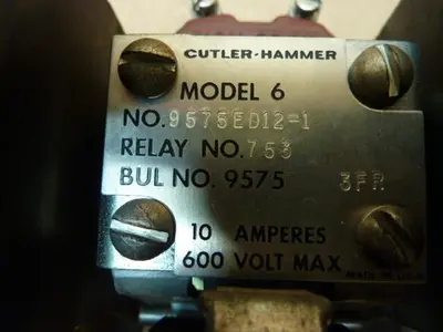 USED CUTLER HAMMER 9575E12-1