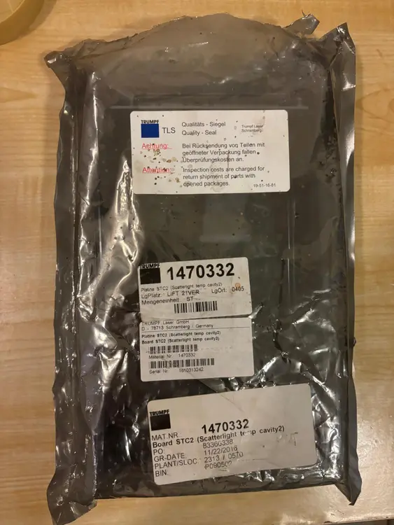 New | in-Stock TRUMPF 1470332 Laser Cutters Ontario CA | Laser Service Solution #1362032