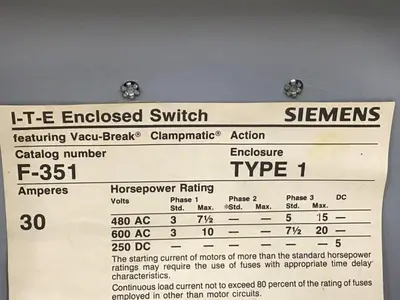 USED SIEMENS F-351