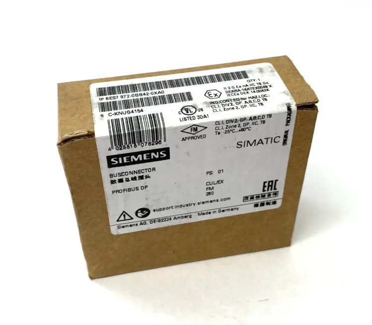 New | in-Stock Siemens SIMATIC DP PROFIBUS Bus Connector, 35-Degree RS485 Bus Bars & Plugs Michigan US | Maverick Industrial Sales #1401810
