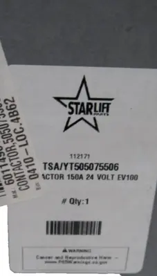 NEW STARLIFT CTTA154FR124XN CONTACTOR 150AMP 24V TSA/YT505075506