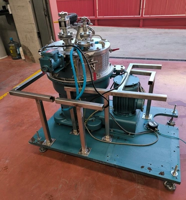 Rousselet Robatel RC-50 VxR ATEX perforate basket centrifuge, 316L SS.