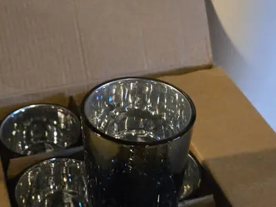Lot of (12) Mercury Glass Tea Light / Votive Candleholder by Volens