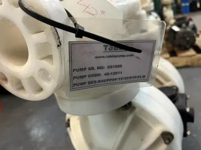 Used TABLA D40/PPPP/TF/TFPTF/FL/B Diaphragm Pumps Ohio US | Surplus Asset Holdings #1226271