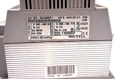 USED ALLEN BRADLEY 160-BA04NSF1 SPEED CONTROLLER SER.B 160BA04NSF1