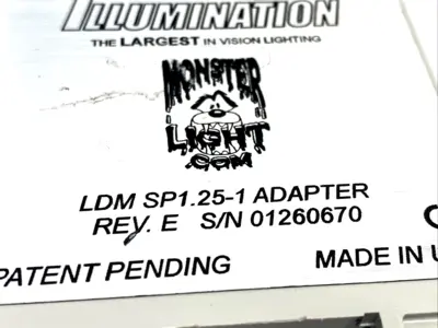 USED SPECTRUM ILLUMINATION LDM SP1.25-1 ADAPTER REV. E