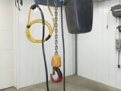 Demag DKUN 10-1000 2200 LB 1 Ton Electric Chain Hoist 17' Lift 12/50 FPM 460V