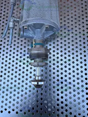 USED GEMU 514/25/D55345-1-1-B987 PNEUMATIC ANGLE SEAT GLOBE VALVE, 10 PB, 4-10 PST