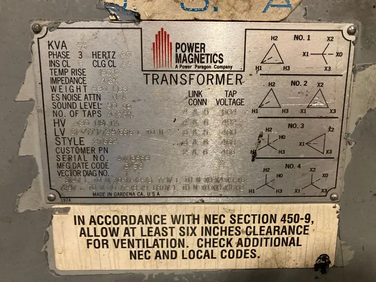 Used POWER MAGNETICS _UNKNOWN_ Distribution Transformers Idaho US | Grammer Vacuum Technologies #1027396