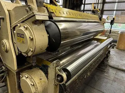 68" BLACK CLAWSON 2 ROLL CALENDAR STACK