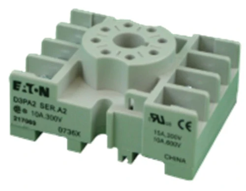 Eaton D3PA2 Relay Socket, For D3PR2 D3PF2 TMR5 TRM6 Relays, 1 Unit [New]