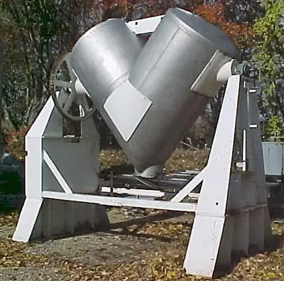 Mixer, V-Type, 75 CF, S/ST, PK, 7.5 HP, (2) #D740698