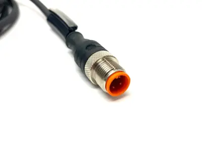 USED LUMBERG AUTOMATION DBL-ENDED CONNECTION CORDSET M12 4-PIN M TO F
