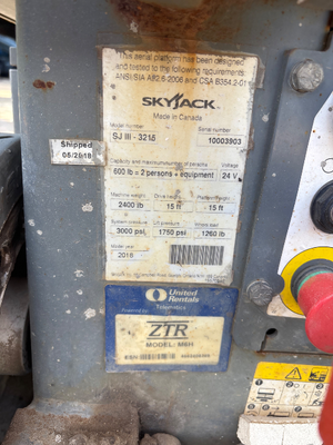 Used 2018 Skyjack SJ3215 Scissor Lifters Florida US | Stack Equipment #1550375