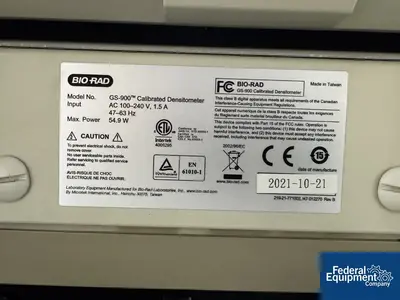 USED Bio Rad BioRad Densitometer, Model GS-900