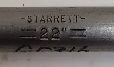 USED STARRETT MEASURING ROD