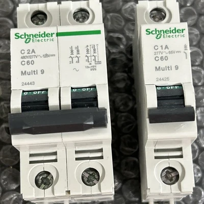 Schneider Multi 9 C60 24443 & C1A 24425 Circuit Breakers NNB Fast Shipping!
